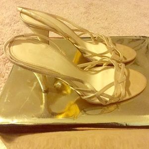 Calvin Klein gold heels, OFFERS WELCOME!